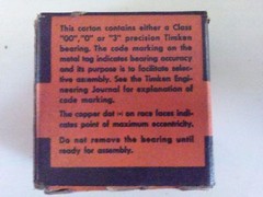 Timken A4050-30000 Class 3 high precision bearing cone, made in USA.