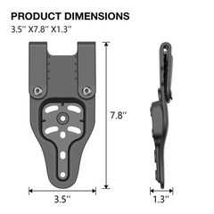 Universal Belt Loop for OWB Holsters, High/Mid/Low Ride Position, Fit 1.5”̵