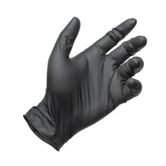 4 Boxes Black Nitrile Powder Free Medical Exam Tattoos Piercing Gloves – XL