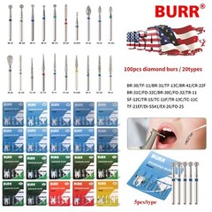 Dent Diamond Burs for fit High Speed Handpiece Medium FG 1.60mm 20 fixed types