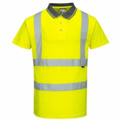Portwest S477 Hi-Vis Reflective Safety Work Short Sleeve Polyester Polo ANSI
