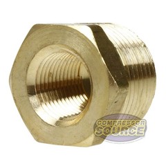 3/4″ x 3/8″ Male NPTF x Female NPTF Hex Bushing Reducer Solid Brass Pipe Fitting