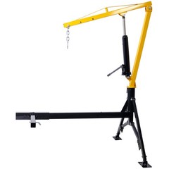 Hydraulic Receiver Hitch Crane 1000lb Cap Swivel 24-78in Lift Range