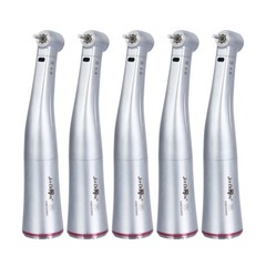 JoyDental 1:5 LED Increasing Contra Angle Handpiece Push 4Spray For Motor