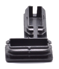 1” X 2” Rectangle End Cap Plugs Rectangular Tubing Caps Various Package Sizes