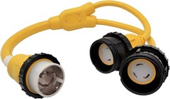 Parkworld 692026 Splitter Marine Shore Power Y Adapter SS2-50P Male 50A Plug …