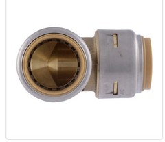 SharkBite MAX UR256A, 3/4-in. x 3:4-in. Push-to-Connect 90-Degree Elbow Fitting