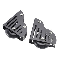 Rolling Library Sliding Ladder Hardware Kit with Brake 3.3FT Round Tube.