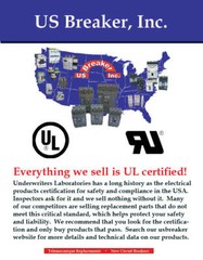 Telemecanique LC1D8011, LC1-D8011 New UL Listed Direct Replacement by US Breaker