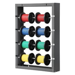 Wire Spool Rack 4 Adjustable Rods Spool Holder Wall Mounted 150 lbs Capacity