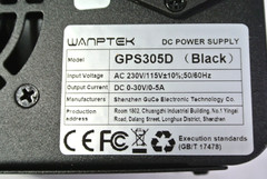 Wanptek GPS305D Adj Switch DC Power Supply Output 0-30V 0-5A 4 Digits Display