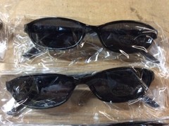 NEW ASSORTED BOX OF SUNGLASSES SUN GLASSES SET OF 9 GLASS COLORED MEDIUM LENS