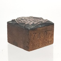 St Louis Type Foundry Vintage Monogram Letterpress Printing Block Printers Plate