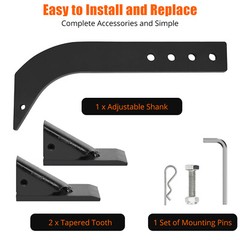 Box Blade for Tractor, 18 Inch Shanks Box Blade Shank With 4 Holes for Box Blade