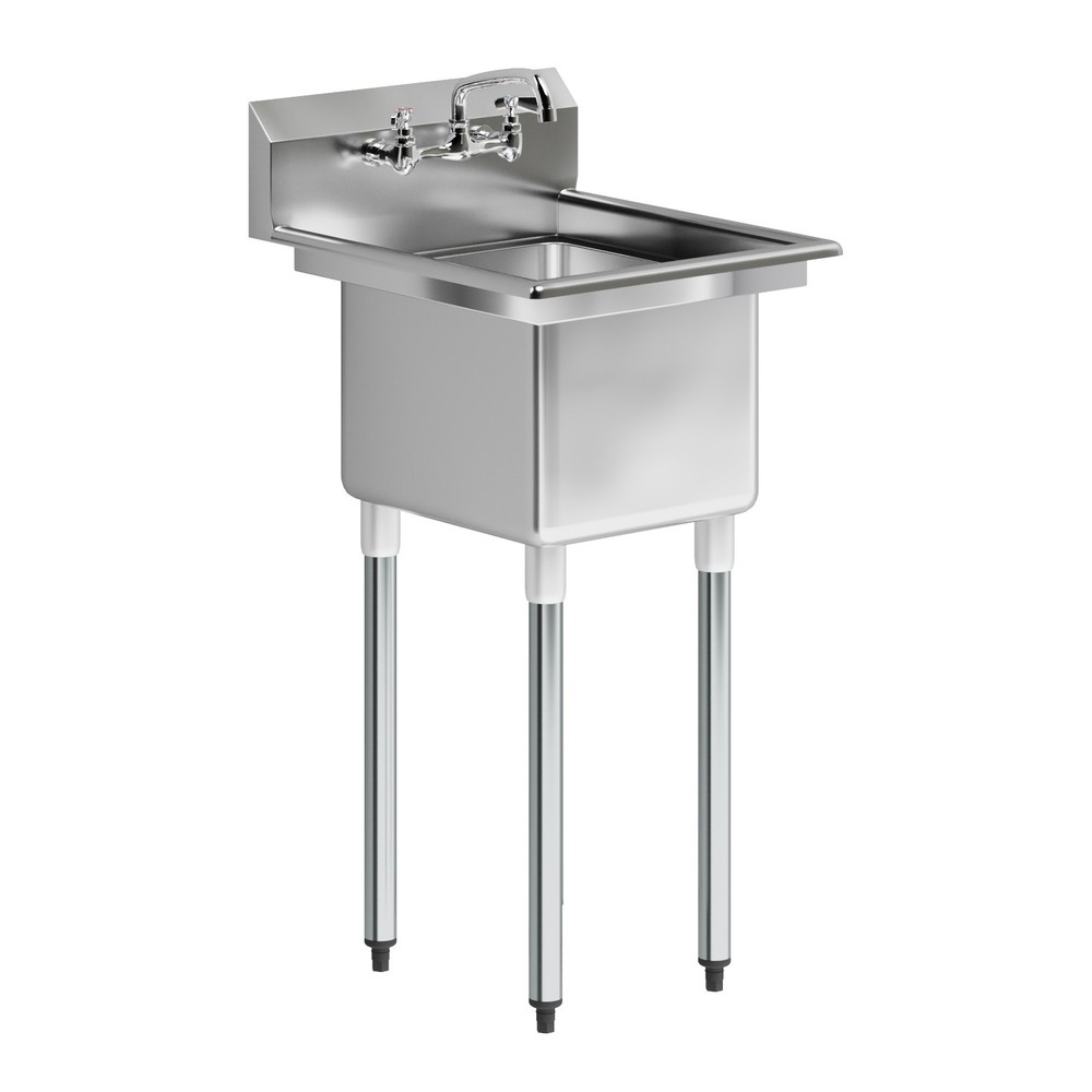 20 in. x 22 in. Stainless Steel One Compartment Sink with 14 in. x 16 in. Bowl