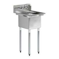 20 in. x 22 in. Stainless Steel One Compartment Sink with 14 in. x 16 in. Bowl