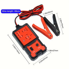 12V 4/5 Pin Relay Tester for Car-Professional Auto Automotive with Clips Durable