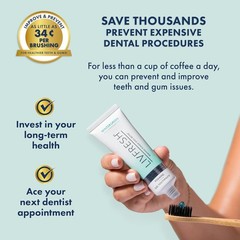 LIVFRESH Dental Gel by Livionex – Clinically Proven to Remove Plaque 250% Better