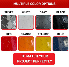 EAGLE 1-0.025 (Thin) 10 FT Embossed Aluminum Diamond Checker Plate Sheets/Rolls