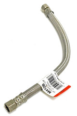 FLUID MASTER M412B 3/8″ X 12″ COMPRESSION SS BRAIDED FAUCET CONNECTOR