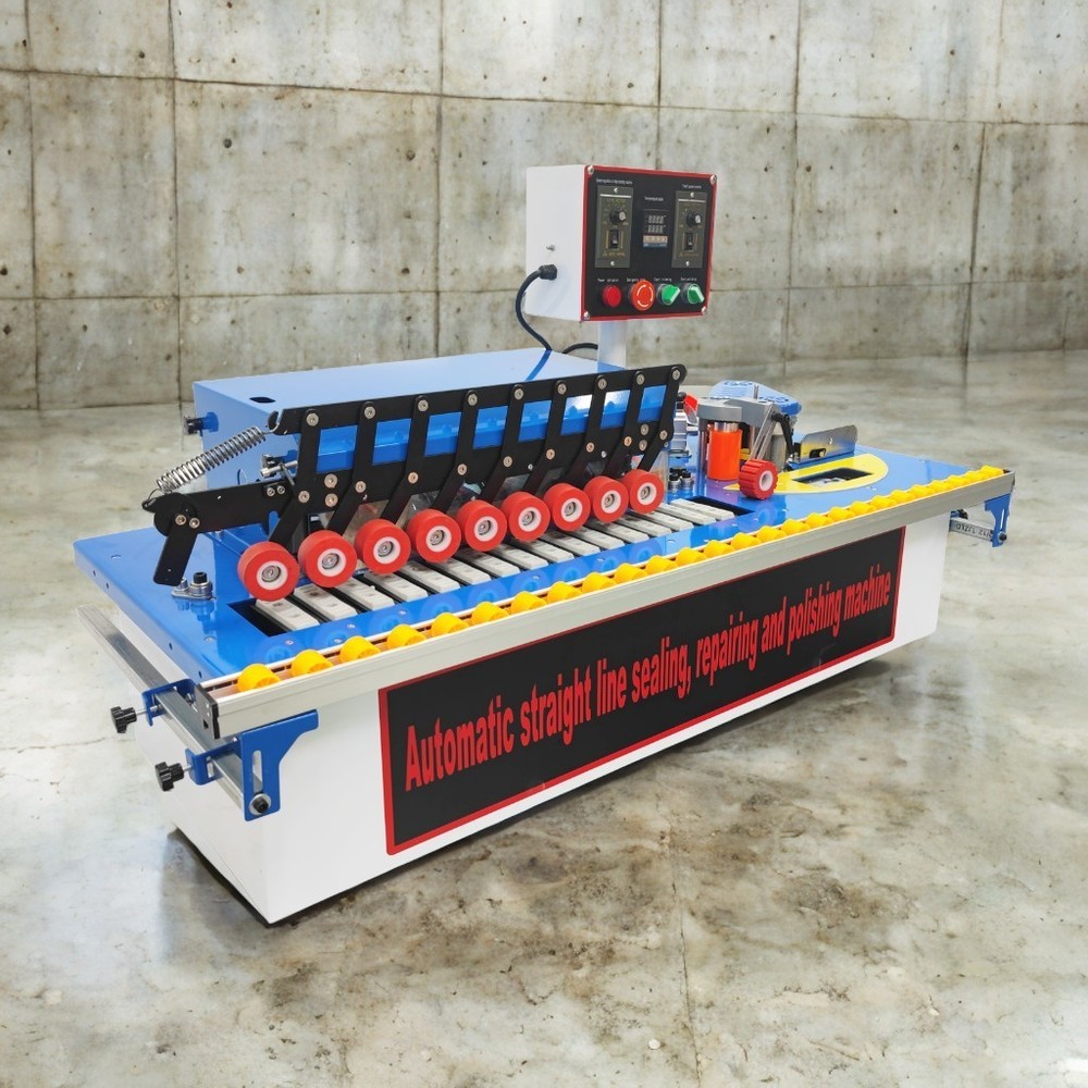 Double-sided trimming Woodworking Straight &Curved Line Edge Bander 0-19.7ft/min