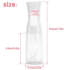 Apidgrowth Continuous Spray Bottle,Hair 6.8 Ounces, White-1 Pc