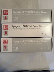 Basic Synguard Nitrile Exam Gloves Small Powder-Free NGPF7001.