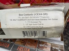 DeckWise (GRAY) Ipe Clip EXTREME4 Hidden Deck Fasteners, ICEX4-GR, Clips Only