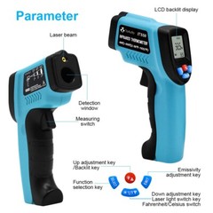 Digital IR Infrared Laser Gun Temperature Thermometer Heat Thermal Gauge Sensor