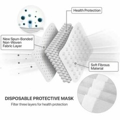 Face Mask Disposable Non Medical Surgical 3-Ply Earloop Mouth Cover [50/100 PCS]