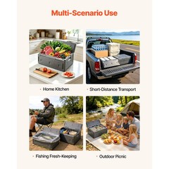 Uimoso 40Qt Foldable Insulated Food Pan Carrier Food Warmer Non-Electric EPP