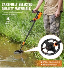 VEVOR Metal Detector for Kids Professional Gold Detector 6 in IP68 Waterproof