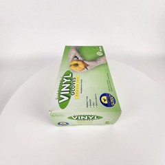 Sunset Vinyl Gloves Large Powder-Free Foodservice Disposable (100-Count Box)