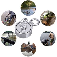 up 1300LBS Pull Force Fishing Magnet Kit Super Strong Neodymium Treasure Hunting