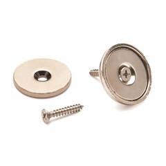 HIGHPOINT Stainless Steel Magnetic Latch – 1″ Dia – 40 Pounds Holding Strength