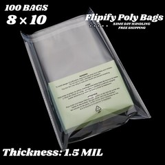 400 Clear Poly Bags Combo Pack with Suffocation Warning – 6×9 8×10 9×12 11×14