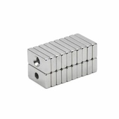 US N35 Hole Rare Earth Magnets Strong Block Magnetism Neodymium Square Disc Lot