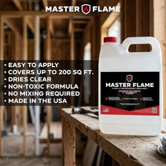 Flame Retardant Coating – 1 Gallon Master Flame Spray for Indoor and Outdoor Use