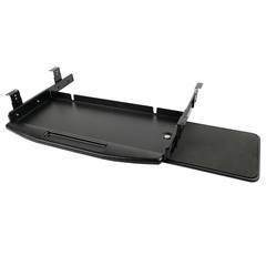 Steel Keyboard Tray Under Desk Drawer Sliding Pull Out w/360° Mouse Tray 22″x12″