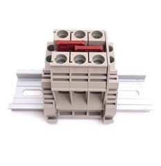 Solar Combiner Box Connector DIN Rail Terminal Blocks Dinkle 6AWG 60A 600V