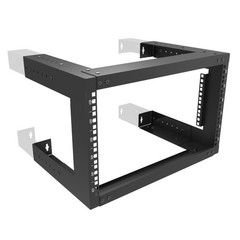 6U Wall Mount Open Frame Rack-19 Inch Server Equipment Rack- Adjustable Depth…