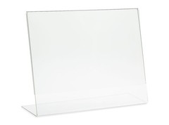 Dazzling Displays 5 Acrylic 6″ x 4″ Slanted Sign Holders