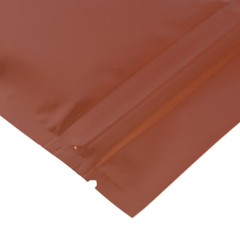 100/200/500 Glossy Brown Mylar Foil Smell Proof Resealable Zip Seal Lock Bags