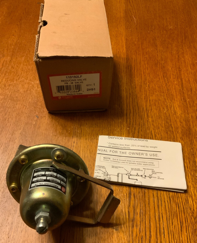 Bell & Gossett Reducing Valve FB-38 Valve, Style# 110192LF