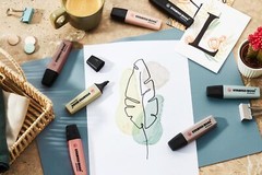 STABILO Highlighter BOSS ORIGINAL NatureCOLORS – Pack of 6 – Beige, Warm Grey…