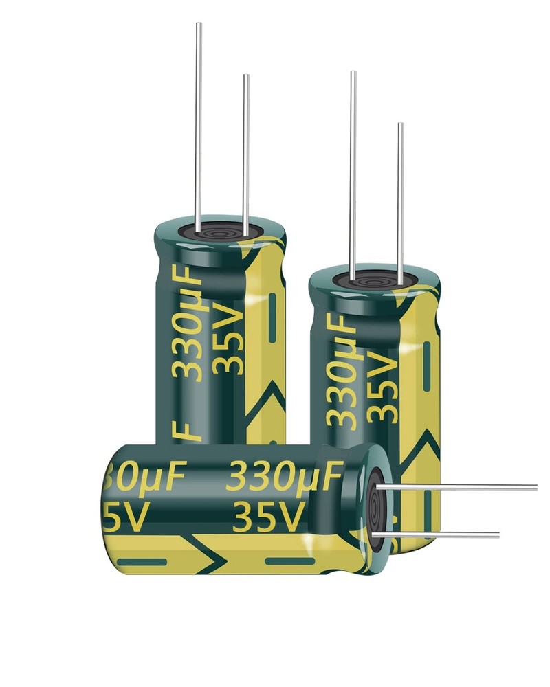 20pcs 35V 330UF Capacitor 8x16mm(0.31×0.62in) High Frequency Aluminum Electro…