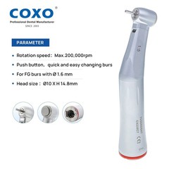 1xDental Air Jet Flow Prophy Handpiece Hygiene Teeth Polishing Polisher M4 4Hole