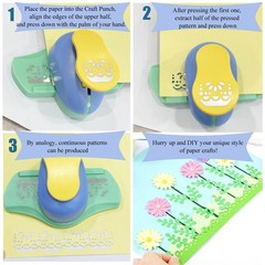 Leaf Lace Craft Punch Hemming Edge Fancy Border Paper Scrapbooking Tool