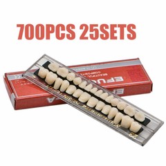 25 Sets Denture 23# Shade A2 Acrylic Resin Full Set Teeth Upper Lower Dental US#
