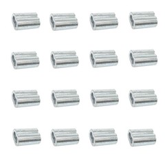25ea Aluminum Sleeves for Wire Rope 3/8″